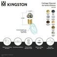 thumbnail image 4 of Kingston Brass KAT212 Trimscape Garbage Disposal Air Switch Button in Polished Brass, 4 of 4