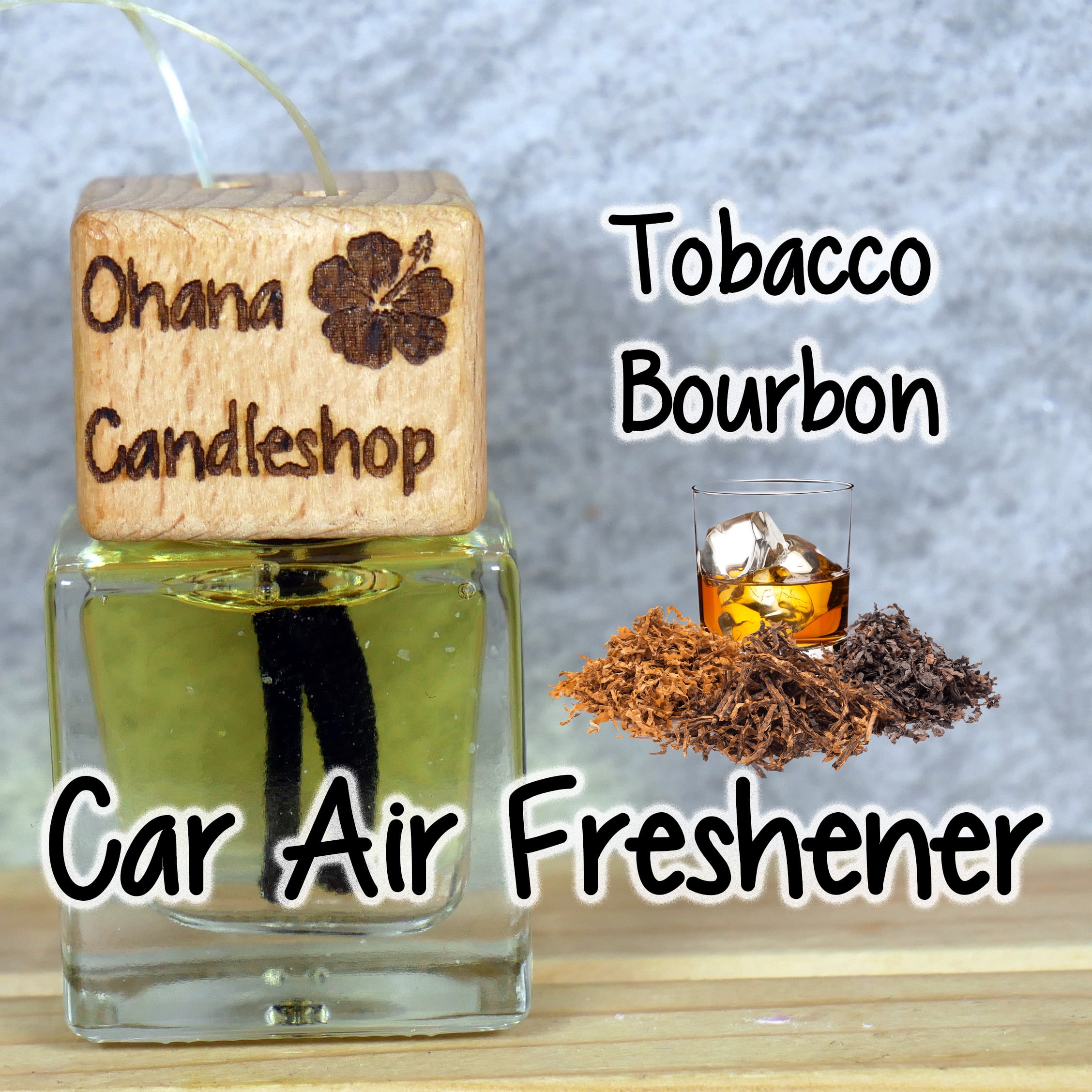Tobacco Bourbon Car Air Freshener