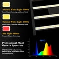 thumbnail image 2 of Lampe de Culture LED pour Plantes d'Intérieur Couverture xft avec Diodes à Haut Rendement Spectre Complet Dimmable pour Semis Hydroponique Intérieur Maison de Fleurs de Légumes, 2 of 7