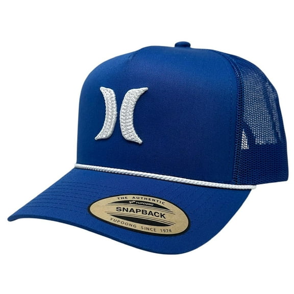 Hurley Men's Trucker Hat High Icon Mesh Snapback Cap (Blue)