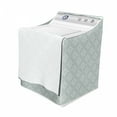 thumbnail image 3 of Pastel Washer Cover, Oriental Bohemian Swirly Flower Leaf Motif Traditional, Waterproof Dustproof Decorative Fabric, 29" x 28" x 40", Pale Sage Green and White, by Ambesonne, 3 of 3