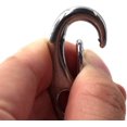 thumbnail image 3 of Mousqueton d'escalade Flomore 40 mm en acier inoxydable 304, mousqueton à ressort, porte-clés non verrouillable (lot de 10), 3 of 4