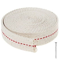 50% off 3/4 inch Flat Wide 2 Meter Long Cotton Oil Lamp Wick with Black Stitch