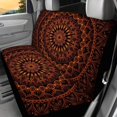 thumbnail image 5 of Qpednta Brown Mandala ar Seat Cover Auto Accessories Interior 4Pcs, Front Seat Protector Auto Seat Rear Split Bench Cover Universal Automotive Interior Protection Accessories, 5 of 7