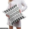 thumbnail image 5 of Ambesonne Abstract Fabric by the Yard Upholstery, Monochrome Geometrical, 5 Yards, Charcoal Grey and White, 5 of 5
