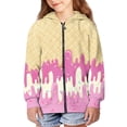 thumbnail image 3 of chaqlin Cartoon Dinosaur Hoodies for Boys Girls 8-10 Trendy Zip up Hooded Sweartshirt Casual Long Sleeve Hoodie Jacket Kids Sports Coat with Pocket, 3 of 5