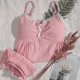 thumbnail image 4 of Conjunto de pijama de 2 piezas para mujer, ropa de dormir sin mangas, con cintura elástica, elegante, ajustada, para uso diario, 4 of 4