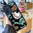 thumbnail image 2 of Exprese su personalidad: carcasa de teléfono plateada de doble capa mate con estampado de dibujos animados creativos para iPhone 15 Pro Max 14 13 12 Pro 11, 2 of 4