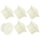 thumbnail image 1 of Extremos de varilla de cortina Uxcell, 6 piezas de tapa de cabeza de riel de cortina de plástico para decoración de ventanas modernas de oficina en casa, crema, 1 of 6