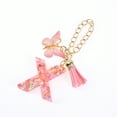 thumbnail image 5 of Unique Bargains 1 Pc Heart Sequin Letter X Butterfly Tassel Pendant Water Cup Pendant Pink Metal Resin, 5 of 5