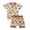 Orange, variant on Toddler Boy Outfits Baby Dinosaur Print Kids Unisex Summer Cotton Cow Printed Short Sleeve Training 1t 2t 3t 4t 5t 6t Shirt Shorts Set Tops T-Shirt Pants 2-Piece