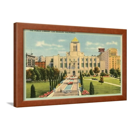 The Public Library, Los Angeles, California Framed Print Wall