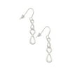 thumbnail image 3 of Delight Jewelry Silvertone Medium Elegant Infinity Sign Silver tone Infinity French Earrings, 3 of 4