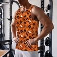 thumbnail image 5 of KLL Retro Halloween Print Men's Muscle Gym Workout Stringer Tank Tops Bodybuilding Fitness T-Shirts Tank Tops Men-Small, 5 of 7