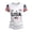 White #3, variant on Evdexr Womens 250th Anniversary Usa Shirts 4th Of July T Shirts Patriotic Short Sleeve Usa Flag Print Tees 1776 2130 Crewneck Casual Plus Size Blouses Army Green L