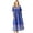 Blue Sapphire Gem, variant on Women's Plus Size Bib Front Lounger House Dress, Nightgown