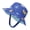 Blue, variant on Cathalem Toddler Summer Hat Kid's Cartoon Sun Hat Wide Brim UPF 50+ Hat For Toddler Boys Girls Adjustable Baseball Flat Hat Hat Blue Small