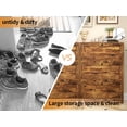 thumbnail image 4 of RichYa Shoe Cabinet with 3 Flip Drawers, Freestanding Shoe Rack for Entryway, Hallway, Living Room,Antique Colour, 4 of 10