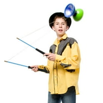 Niceauty 2Pcs Sky Blue Professional Diabolo Stick Replacement with Comfortable Grip