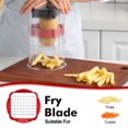 thumbnail image 3 of Stainless Steel Apple Cutter, Safe & Quick Apple Divider for Apples, Pears & ,BowlVersatile Dicer, Fruit Cutter Potato Chipper(14.5*13*13.6), 3 of 5