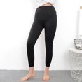 thumbnail image 5 of SGMVNU Lined Leggings Women with Pockets - Winter Warm Thermal High Waisted Yoga Pants for Running, Hiking, and Everyday Comfort(Black, XL), 5 of 8