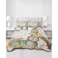 thumbnail image 2 of Twin XL Quilt Bedding Set, Beige Easter Bunny Reversible Summer Quilt 3 Pieces, Spring Easter Eggs Floral Rustic Burlap Lightweight Bedspreads Coverlets with 2 Pillow Shams for All Seasons, 2 of 5