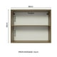 thumbnail image 3 of Alacena Madesa Glamy 80 cm 2 Puertas Marrón/Blanco, 3 of 5