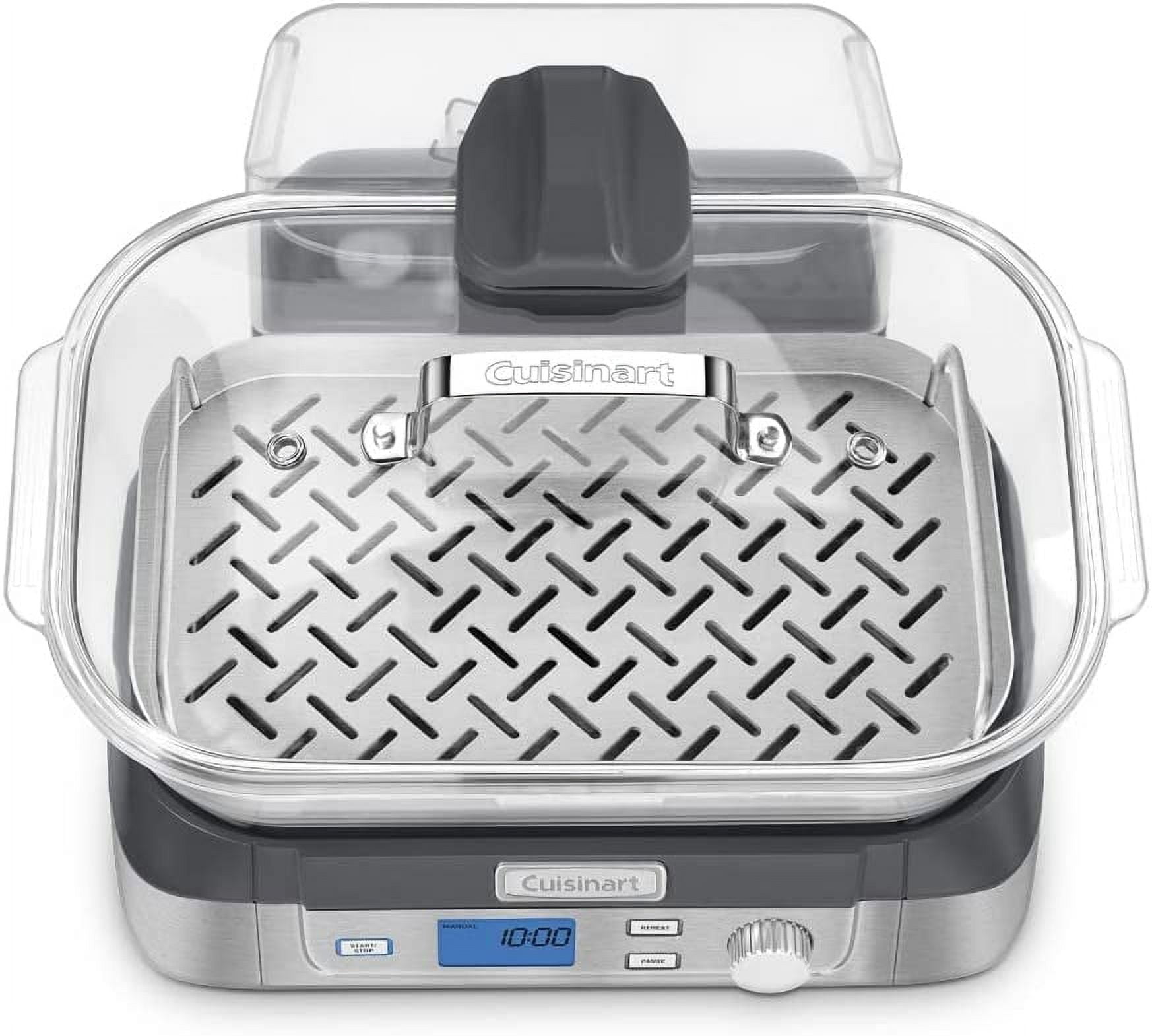 Cuisinart STM-1000 ガラススチーマー ステンレス Cuisinart STM-1000 Cook Fresh Digital Glass Steamer, One