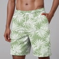 thumbnail image 2 of KPOPLK Men's Swim Trunks Quick Dry Beach Shorts Swimwear Bathing Suits Print Beach Casual Trouser Shorts(Green,XXXXL), 2 of 5