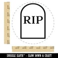 thumbnail image 2 of Tombstone RIP Halloween Self-Inking Rubber Stamp Ink Stamper - Black Ink - Large 1-1/2 Inch, 2 of 7