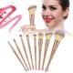 thumbnail image 4 of 8 Uds cepillo profesional para sombra de ojos herramienta de maquillaje de cepillo cosmético de polvo suelto portátil, 4 of 5