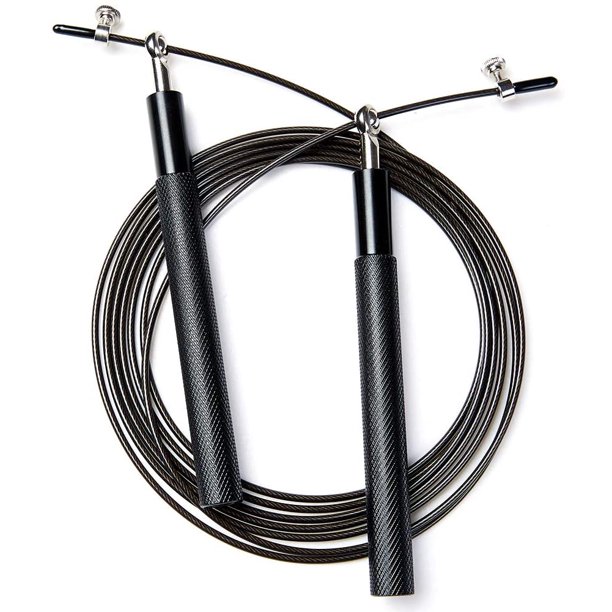 Cuerda de saltar de velocidad Cuerda de saltar ajustable con mango de aleación de aluminio y rodamiento de bolas Cuerda de ejercicio sin enredos para ejercicios de quema de grasa Shuxiu Wang 8390615153638