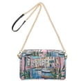 thumbnail image 2 of FORMRS Women Crossbody Purse with Chain Strap Vegan Leather Shoulder Handbag, Blue Plants Window, 2 of 7
