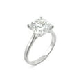 thumbnail image 2 of Charles & Colvard 14K White Gold Moissanite 9.0mm Cushion Solitaire Ring- Size 9.5 3.30ct DEW, 2 of 8