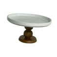 thumbnail image 2 of yotijay Cake Stand Ceramic Plate Snack Candy Platter for Celebration Reception Event Brown, 2 of 9