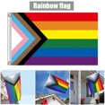 thumbnail image 2 of CAROOTU 3x5ft Gay Prides Rainbow Flag Banner Progress Prides Flag Showing Your Prides, 2 of 6