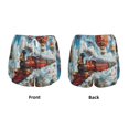 thumbnail image 3 of Salouo Red Train Hot Air Balloon Print Women's 2 in 1 Running Shorts Double-Layer Shorts Athletic Workout Gym Yoga Shorts Running Shorts for Women-XX-Large, 3 of 7