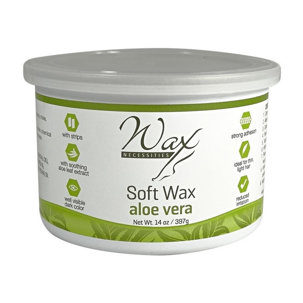 Waxness Wax Necessities Depilatory Soft Wax Aloe Vera 14.1 oz (400g