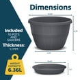 thumbnail image 2 of Whiskey Barrel Planters Lifemaster 10-Pack 25cm Plastic, 2 of 7