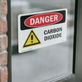 thumbnail image 4 of Carbon Dioxide OSHA Danger Vinyl Decal Label 14 Inch x 10 Inch - 5 Pack, 4 of 6