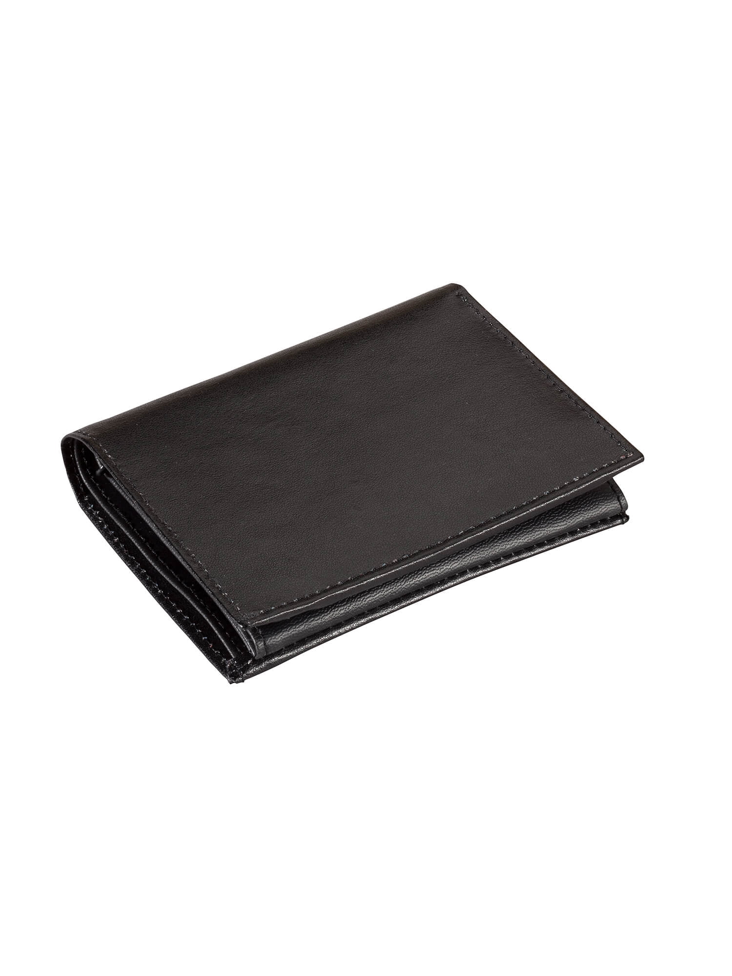 Black Leather 20 Credit Card wallet with RFID Technology 