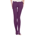 thumbnail image 5 of EchfiProm Women Solid Thin Fleece Thermal Leggings, Stretchy Slim Fit Warm Base Layer Pants, Casual Autumn Winter Ladies Trousers, Free Size, 5 of 7