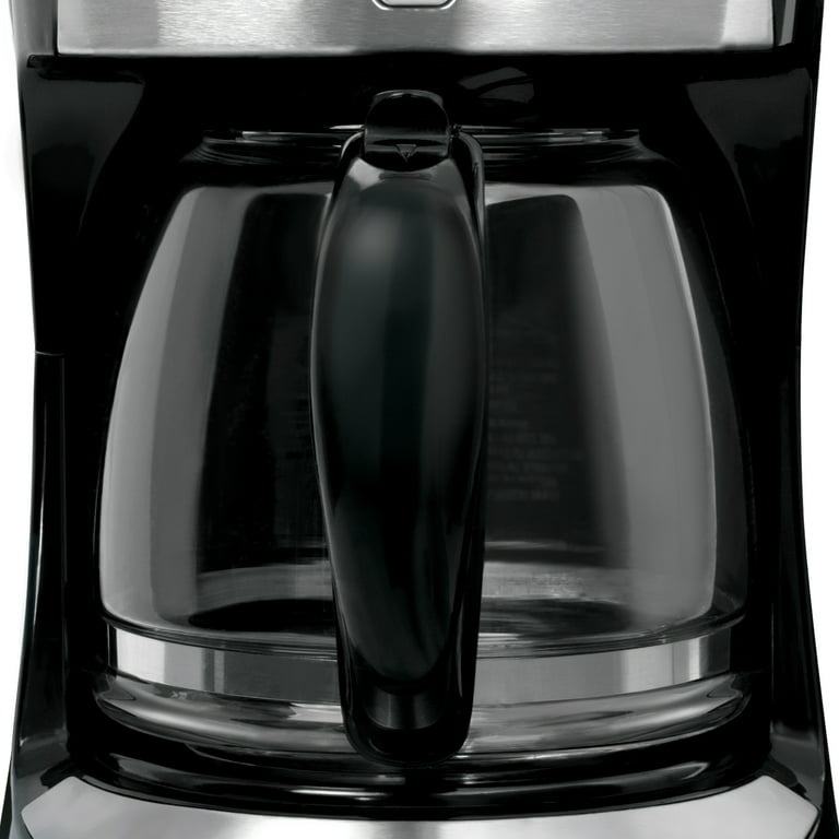 BLACK+DECKER 12-Cup Programmable Coffeemaker, Black/Stainless Steel,  CM2030B 