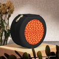 thumbnail image 6 of Fuzoiu A Big Hot Dog Print Portable Jewelry Box,Round Mini Leather Travel Jewelry Case,Small Travel Jewelry Organizer,Jewelry Holder for Ring Necklace Earring for Women Girls-Black, 6 of 7