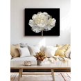 thumbnail image 4 of Flower Black Wall Art for Living Room,Canvas Picture Wall Decor for Bathroom Bedroom,Gold White Abstract Floral Aesthetic Painting Artwork for Office Kitchen Hallway Dining Room Home Decor 12"x16", 4 of 8