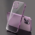 thumbnail image 2 of Funda Transparente De Lujo Para iPhone 11 , 12 , 13 , 14 , Pro Max Plus , Marco Cuadrado , TPU , Cubierta Trasera, 2 of 4