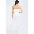 thumbnail image 2 of Women's High Rise Casual Leggings, White, S/M, 2 of 3