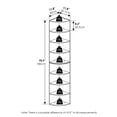 thumbnail image 3 of Furinno ECON 8-Tier Corner Shelf Bookcase in Bookshelf in White, 3 of 6
