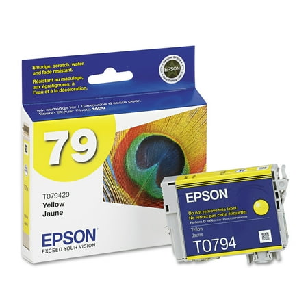 Epson T079420 (79) Claria Ink, 810 Page-Yield, Yellow -EPST079420