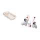 thumbnail image 5 of Elegante juego de bandejas de tocador con forma de para desayuno, frutas y cosméticos, con esculturas de animales para escritorio y decoració, 5 of 8